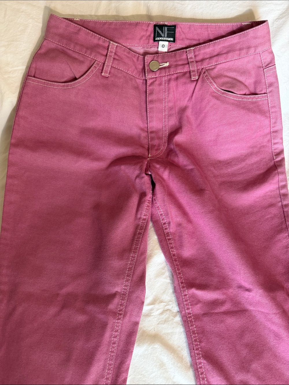 New Frontier pink light weight jeans size 0